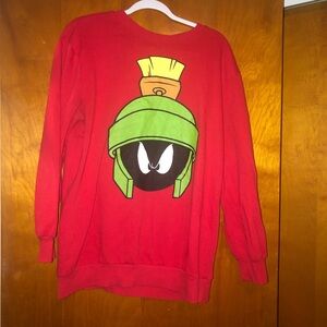 Warner bros Marvin the Martian red sweatshirt L